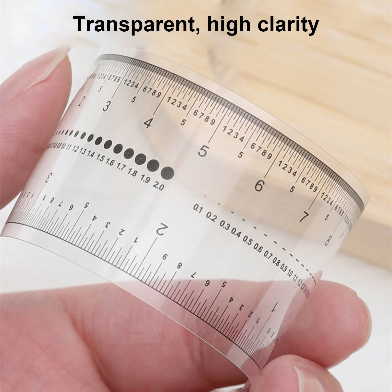 10PCS Fake Nails Measuring Rulers