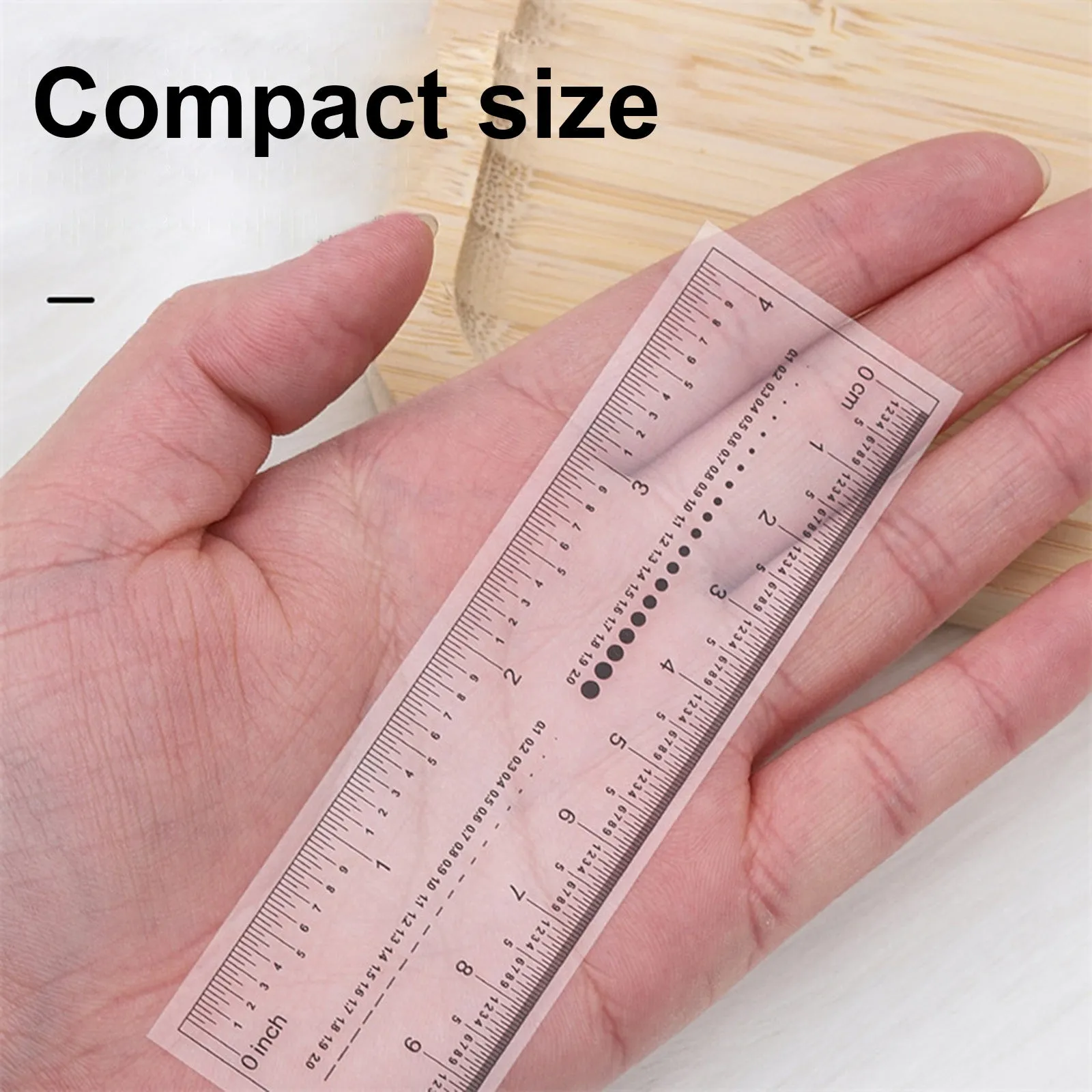 10PCS Fake Nails Measuring Rulers