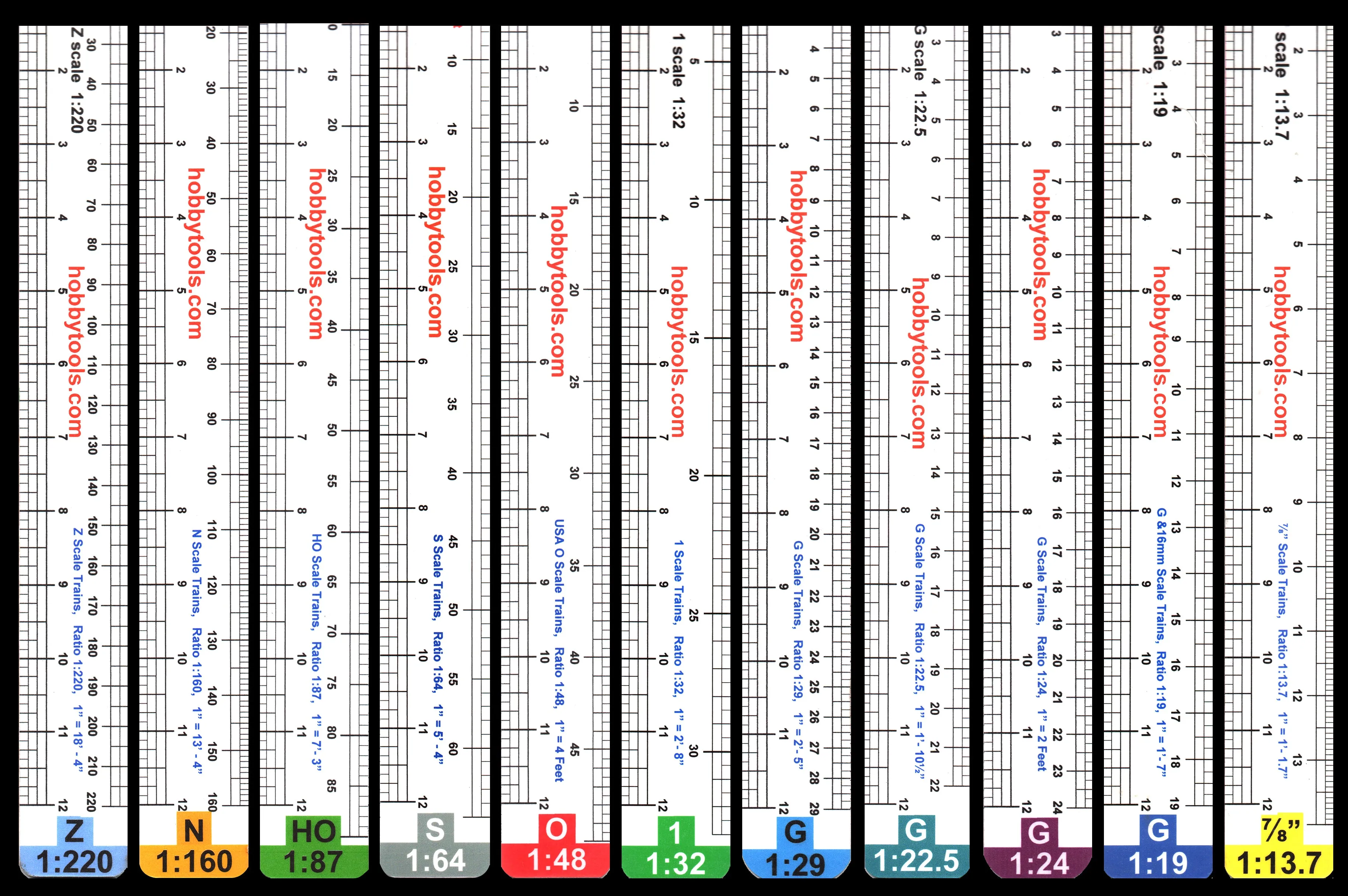 13" Scale Rulers