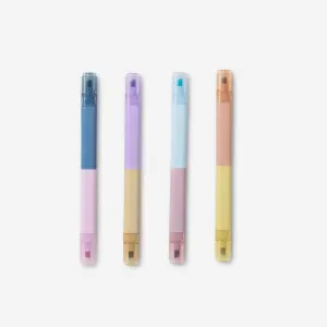 2-in-1 highlighters. 4 pcs