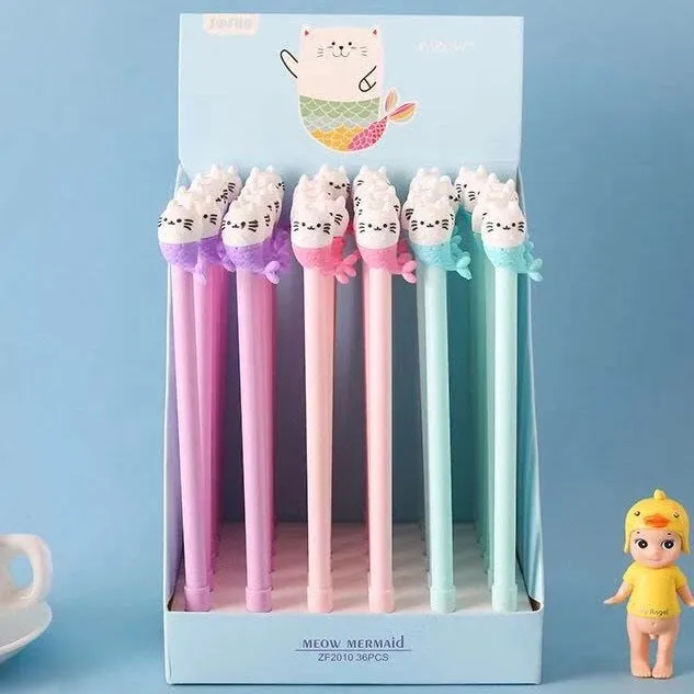 22346 CAT MERMAID GEL PEN-36