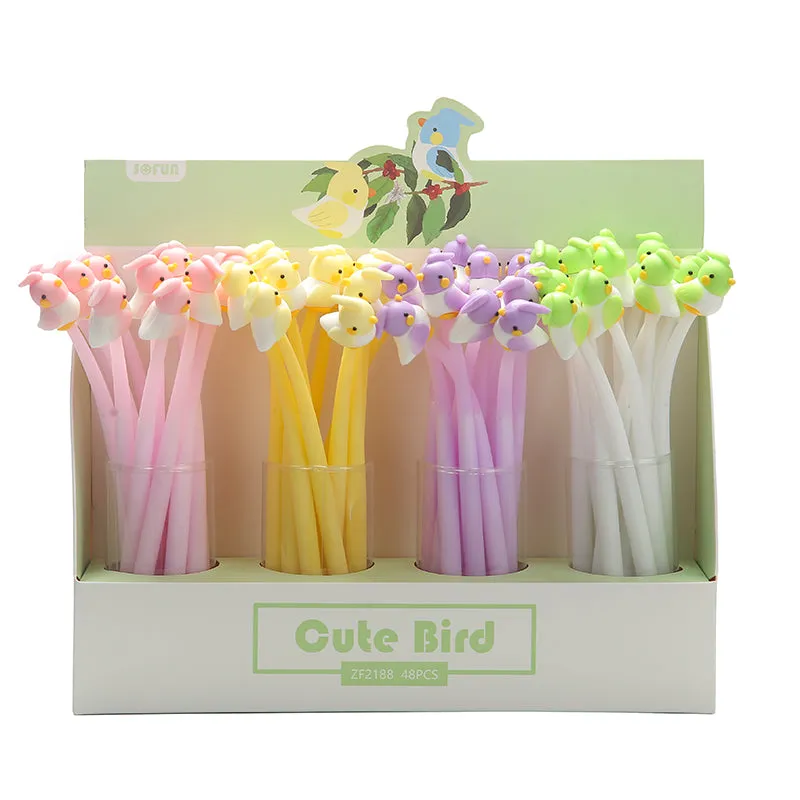 22378 BIRD WIGGLE GEL PEN-48