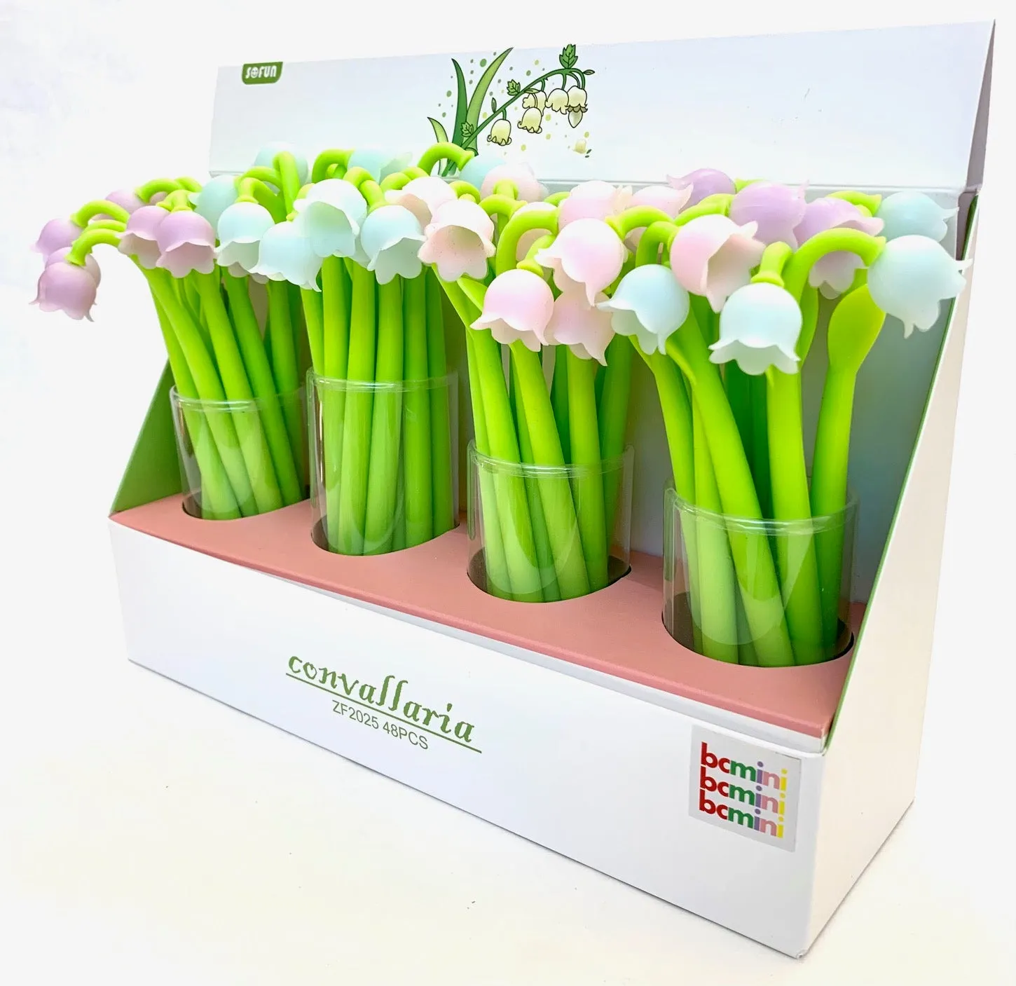 22413 LILY OF THE VALLEY FLOWER COLOR CHANGING GEL PEN-48 no