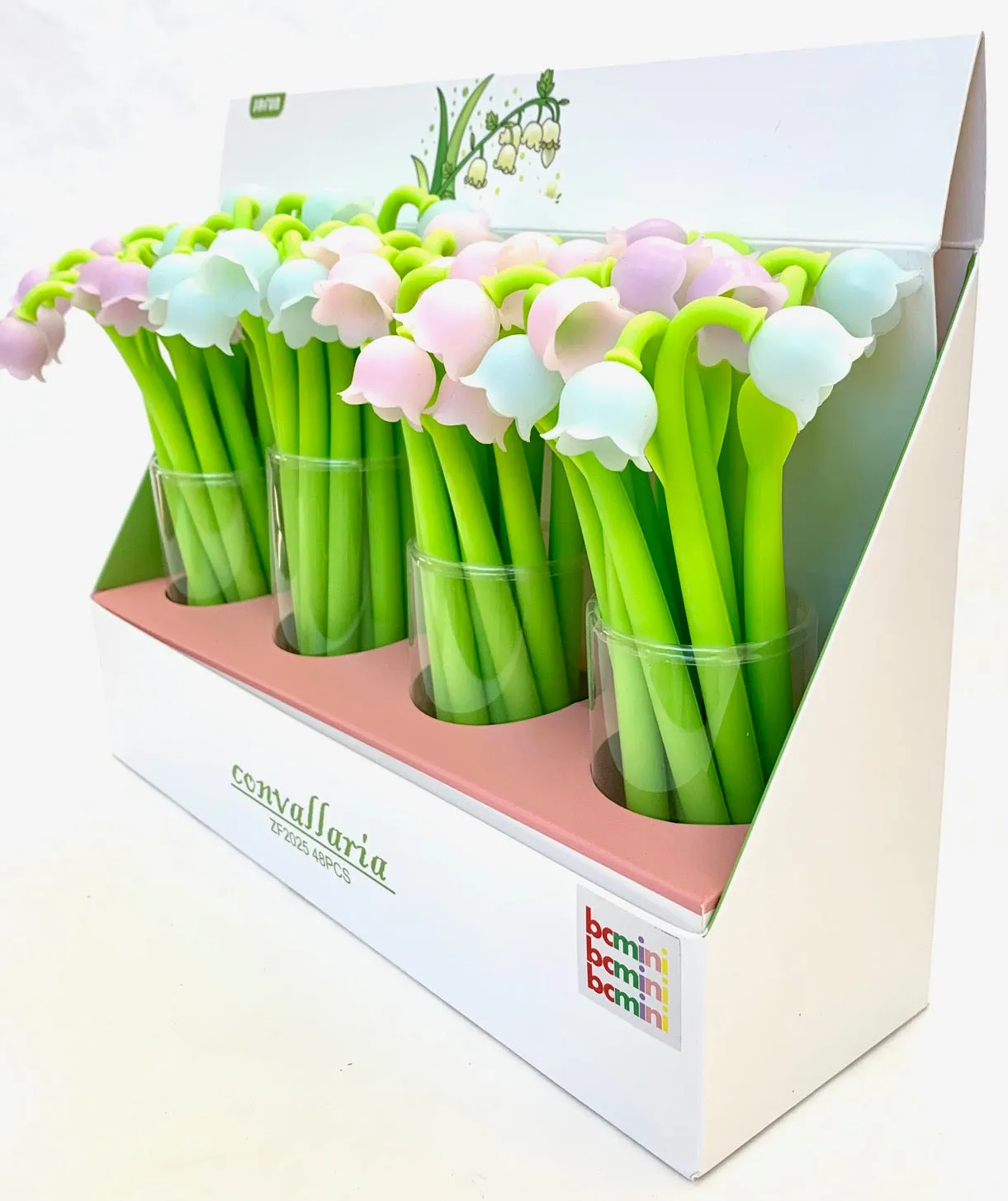 22413 LILY OF THE VALLEY FLOWER COLOR CHANGING GEL PEN-48 no