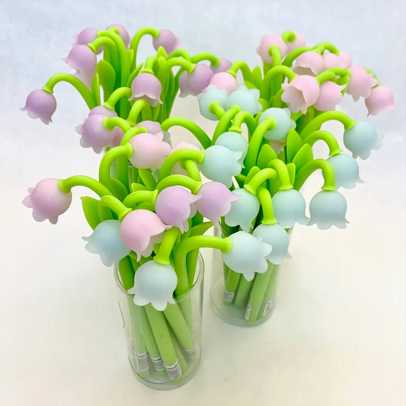 22413 LILY OF THE VALLEY FLOWER COLOR CHANGING GEL PEN-48 no