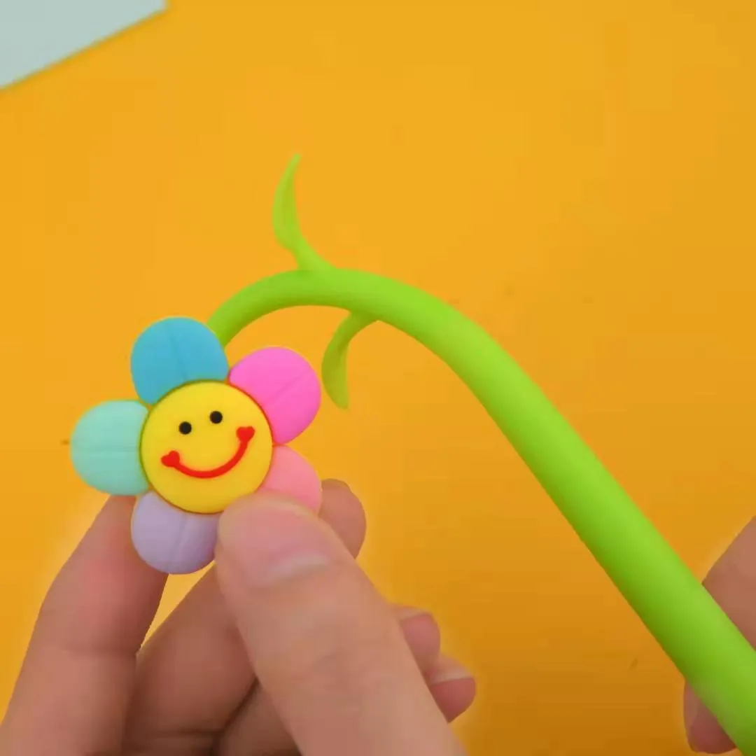 22431 SMILE FLOWER WIGGLE GEL PEN-36