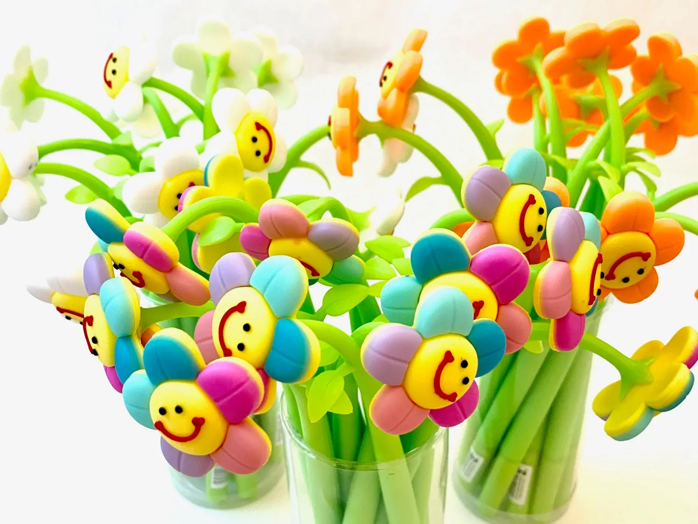 22431 SMILE FLOWER WIGGLE GEL PEN-36