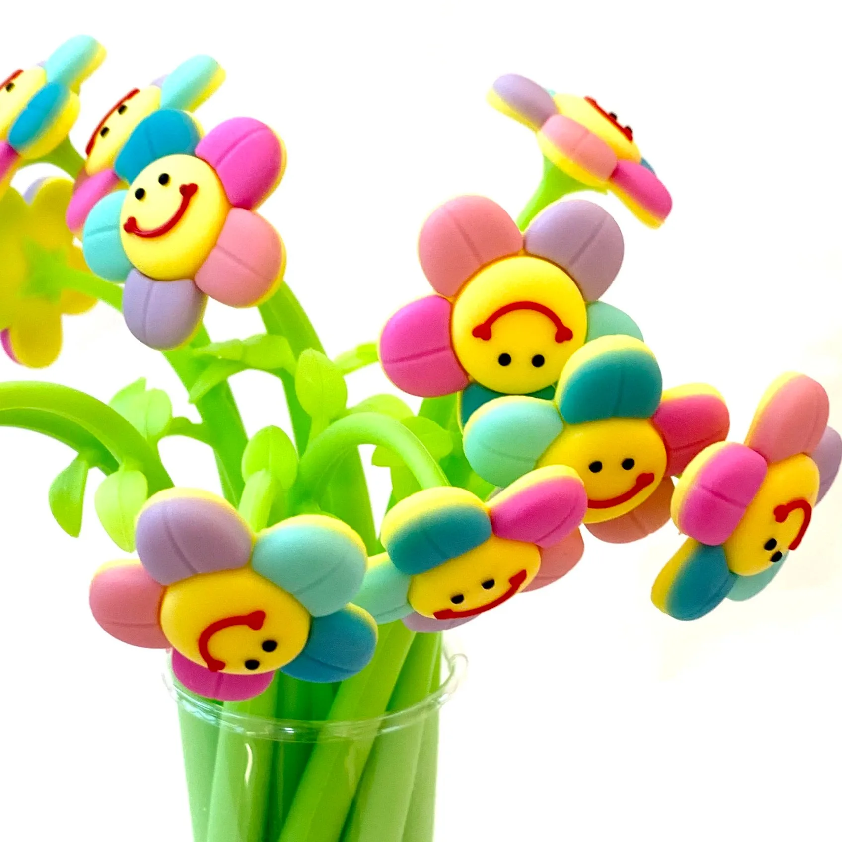 22431 SMILE FLOWER WIGGLE GEL PEN-36