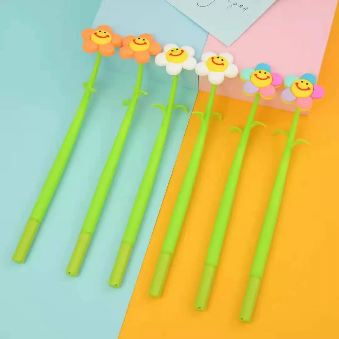 22431 SMILE FLOWER WIGGLE GEL PEN-36