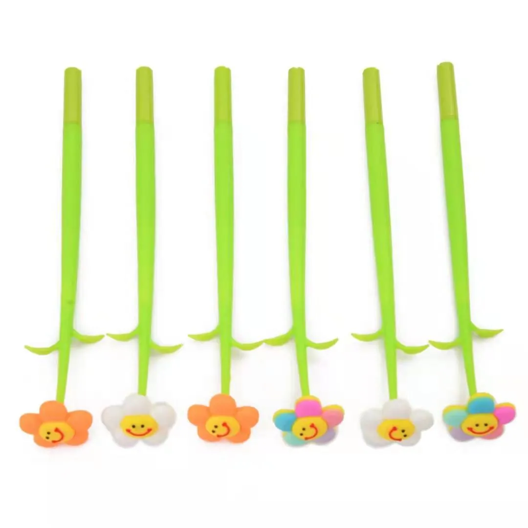 22431 SMILE FLOWER WIGGLE GEL PEN-36