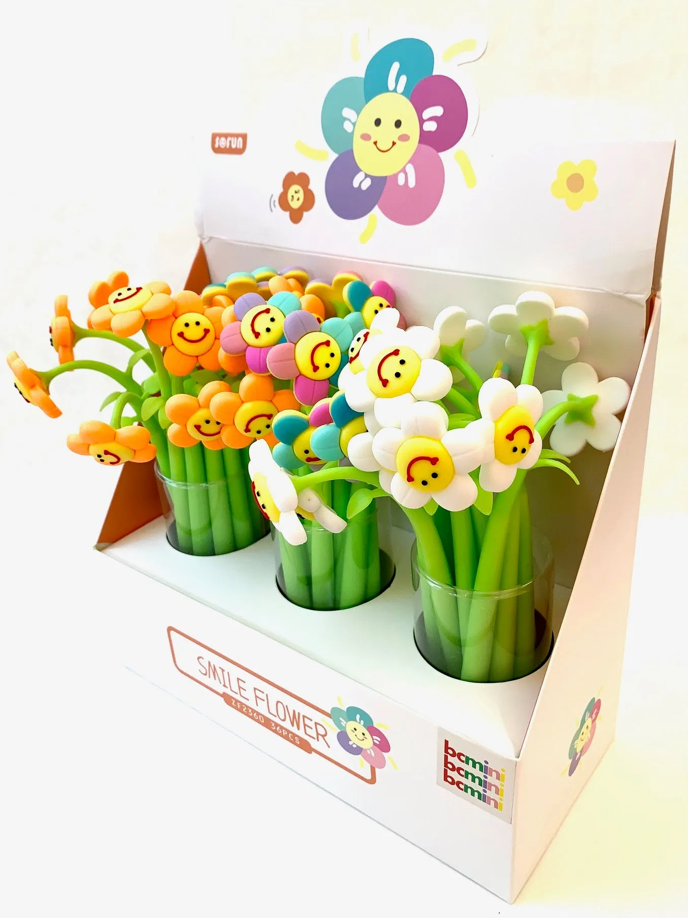 22431 SMILE FLOWER WIGGLE GEL PEN-36