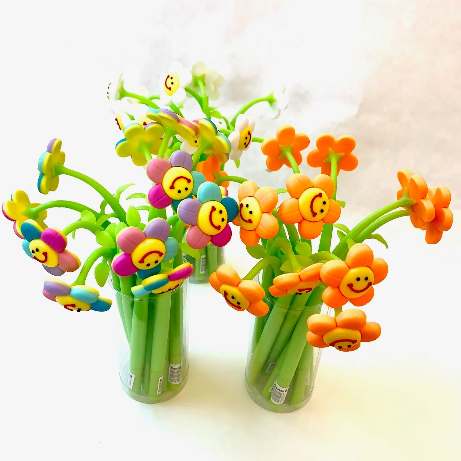 22431 SMILE FLOWER WIGGLE GEL PEN-36