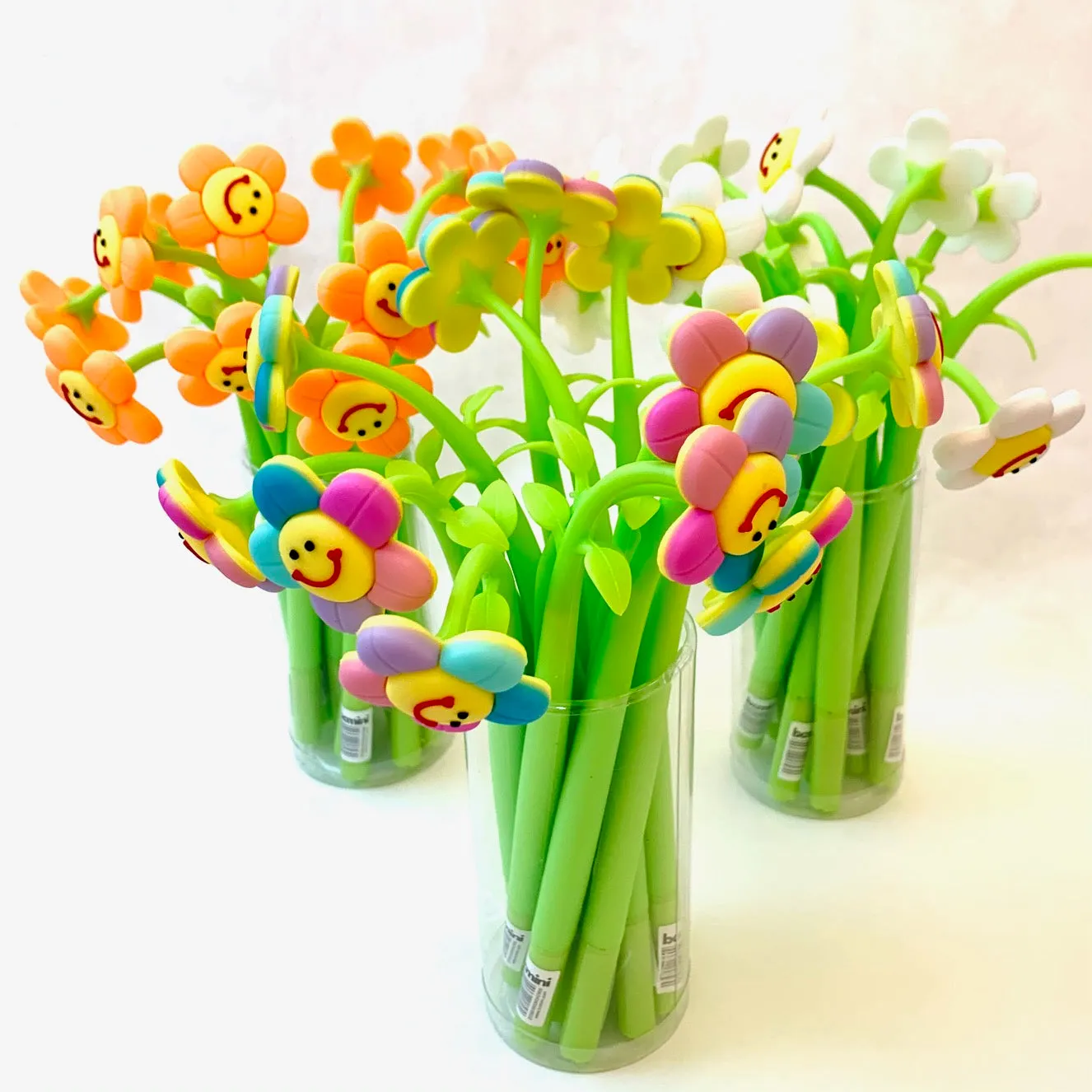 22431 SMILE FLOWER WIGGLE GEL PEN-36