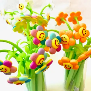 22431 SMILE FLOWER WIGGLE GEL PEN-36