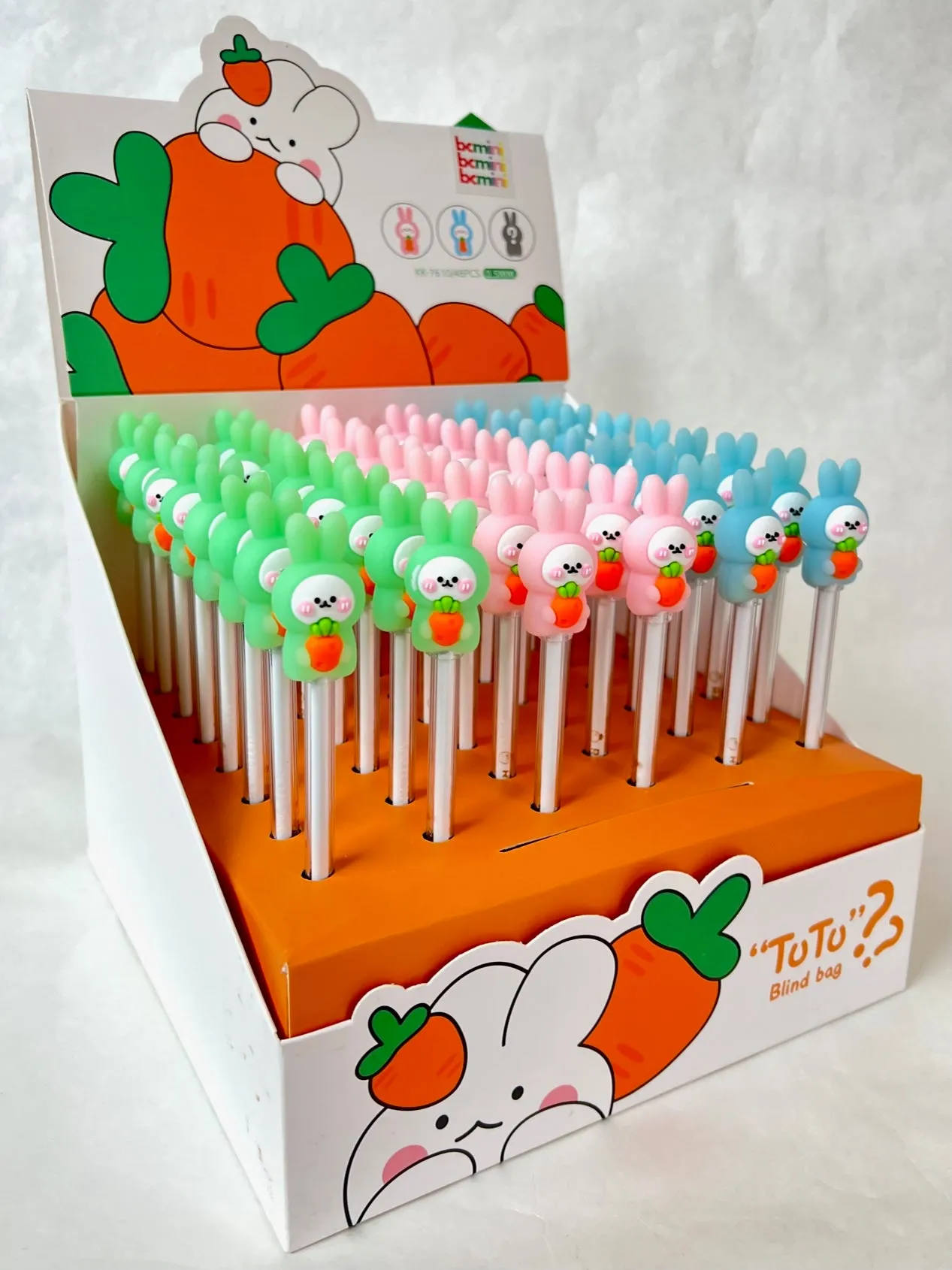 22505 RABBIT TUTU CARROT GEL PEN-48