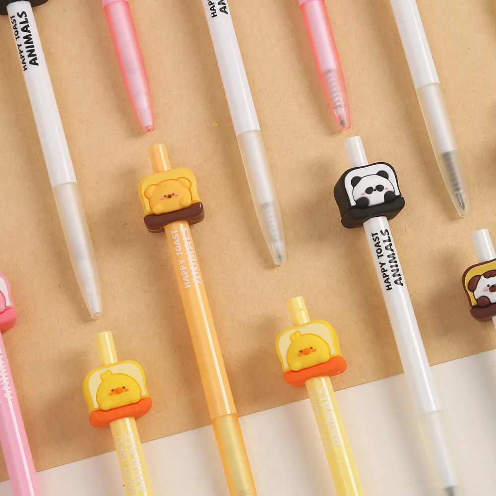 226052 HAPPY TOAST ANIIMALS RETRACTABLE GEL PEN-29