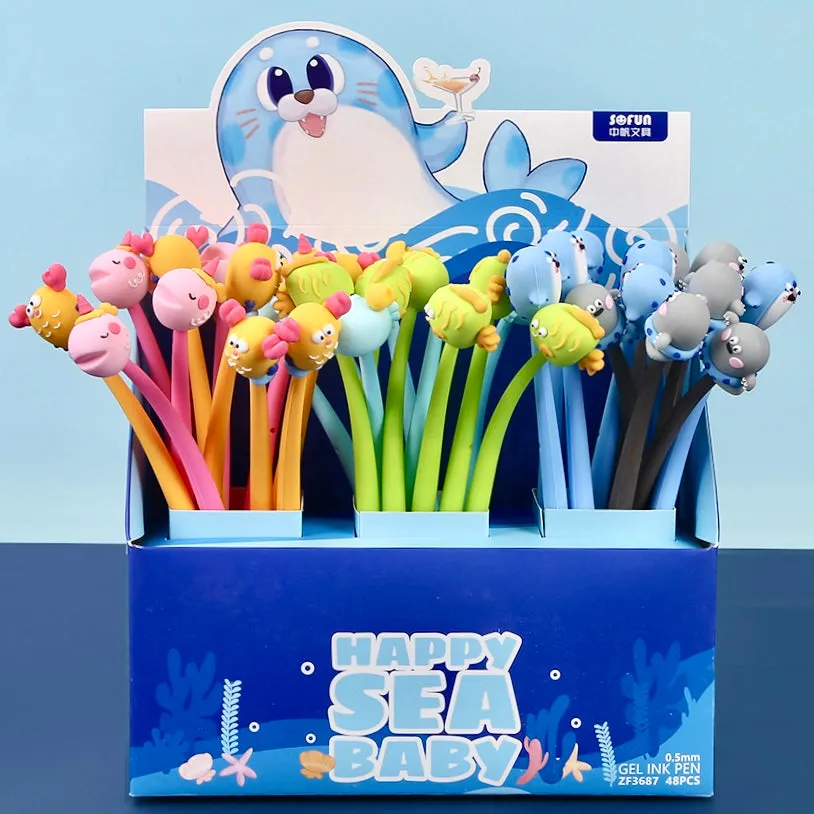 226242 HAPPY SEA ANIMALS GEL PEN-42