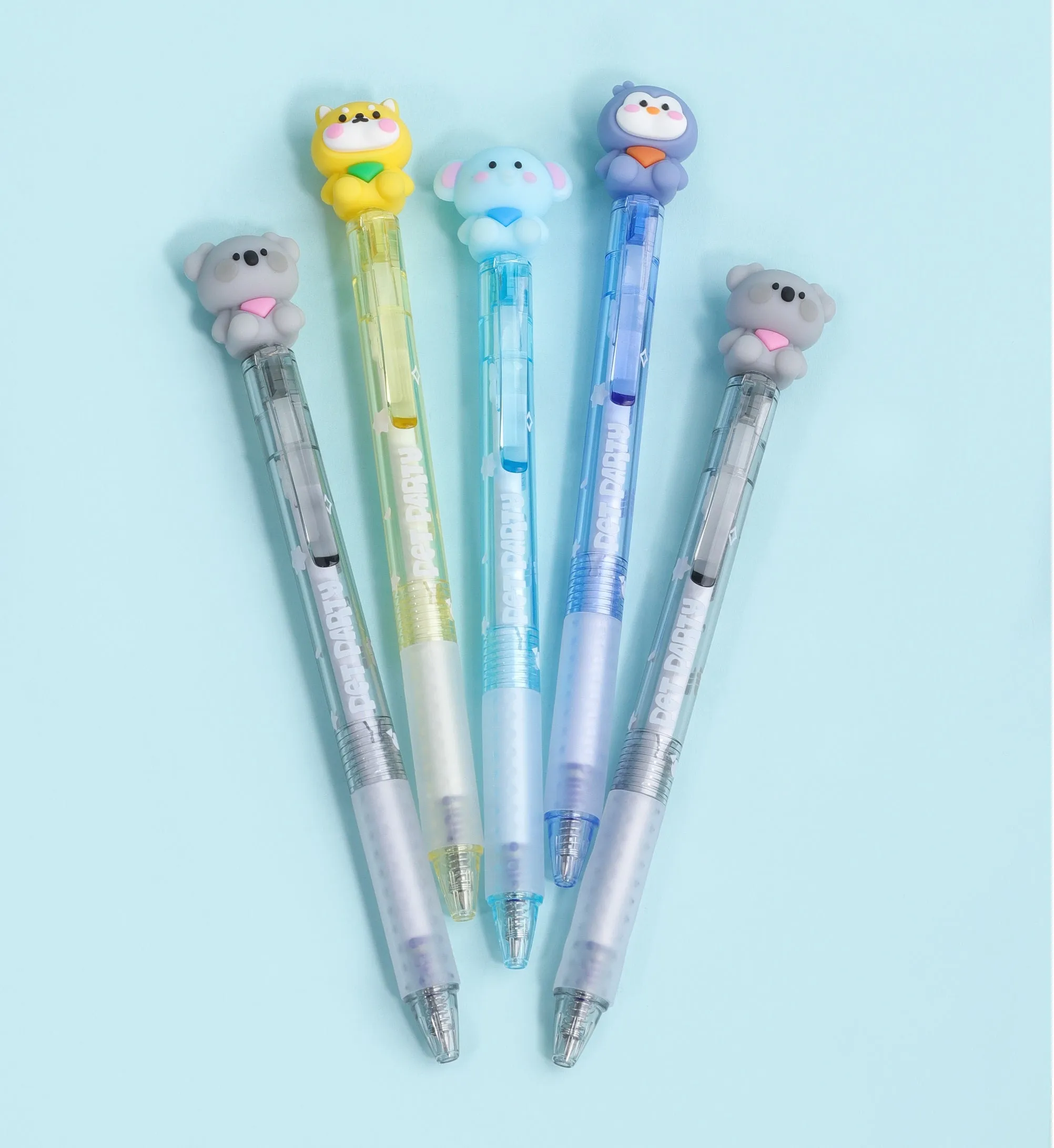 22626 PET PARTY RETRACTABLE GEL PEN-24