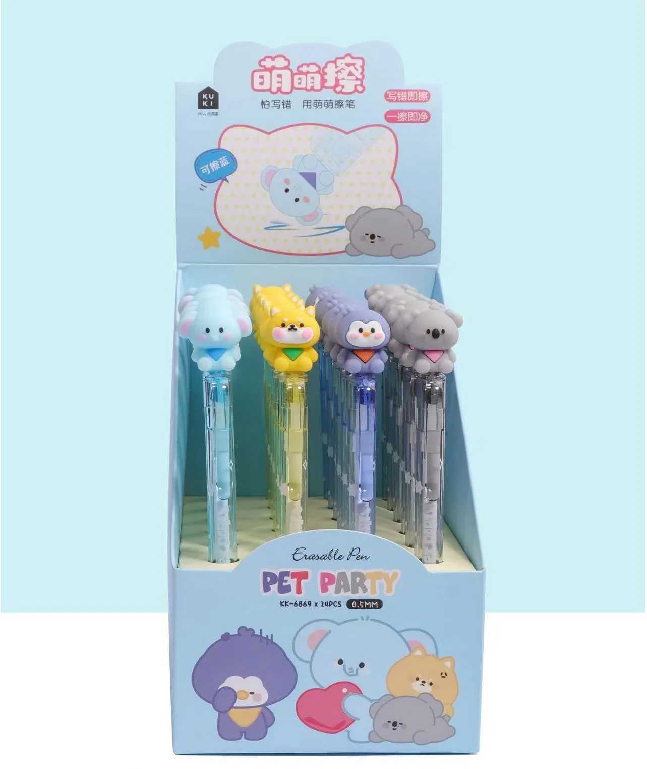 226262 PET PARTY RETRACTABLE GEL PEN-17