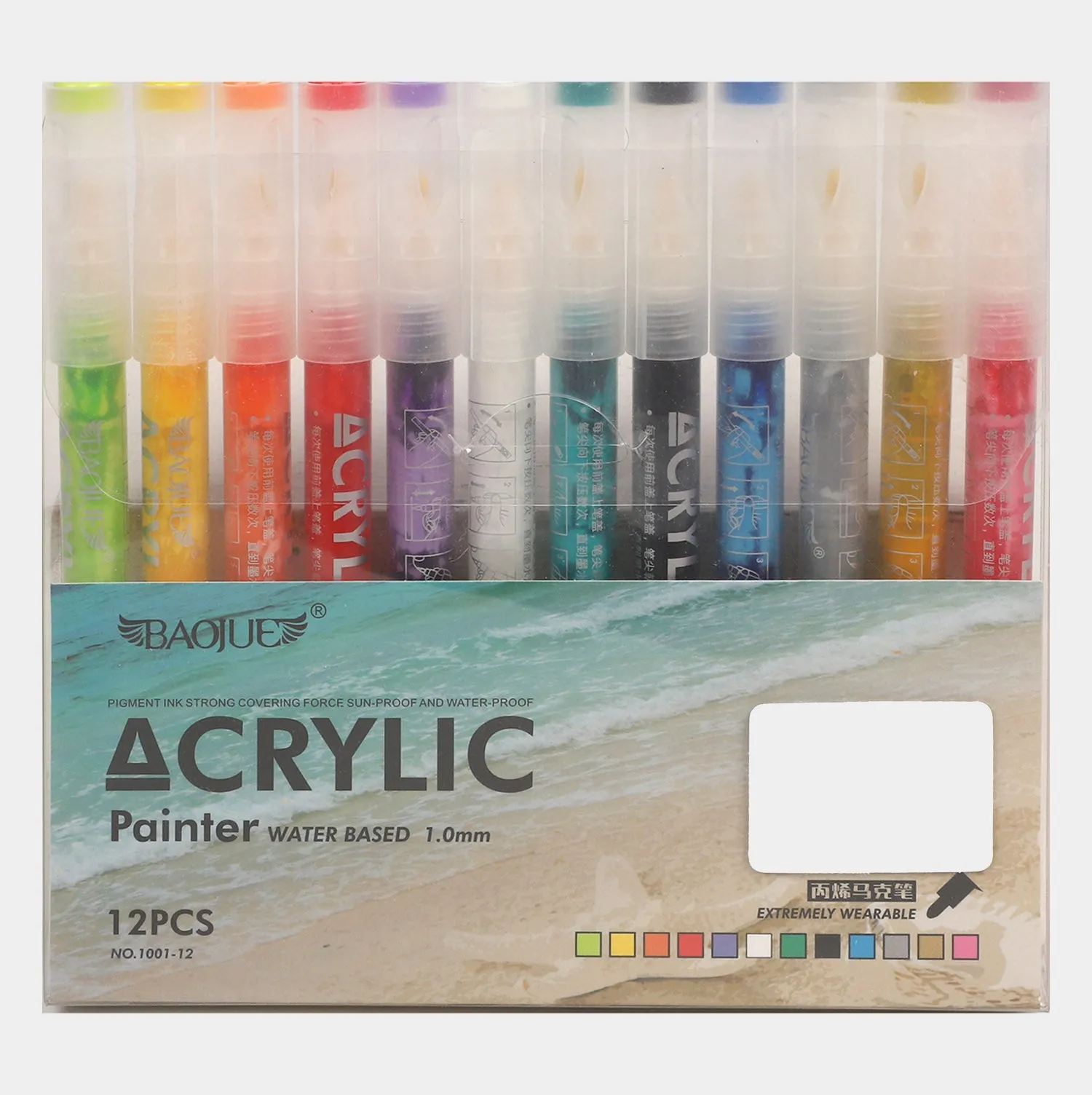 Acrylic Painter Water Based 12 Colors