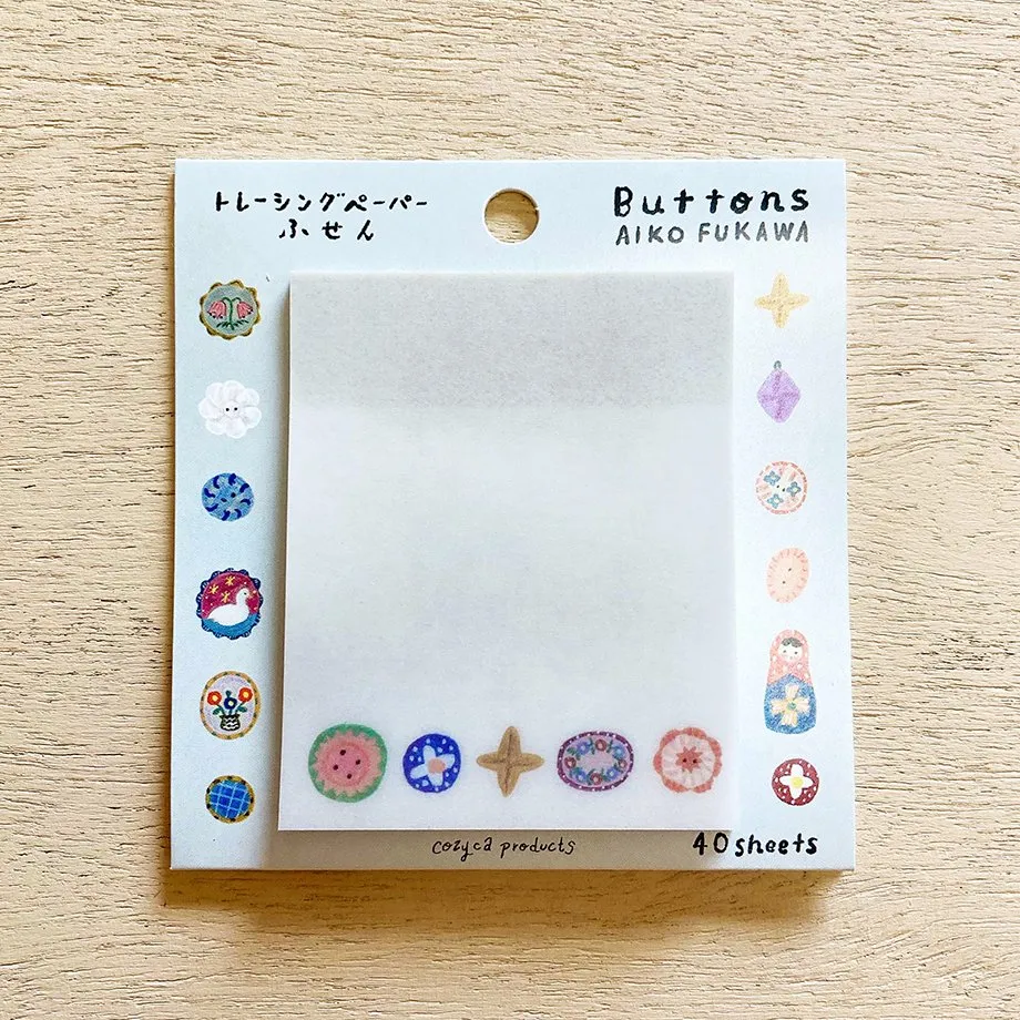 Aiko Fukawa Buttons Tracing Sticky Notes