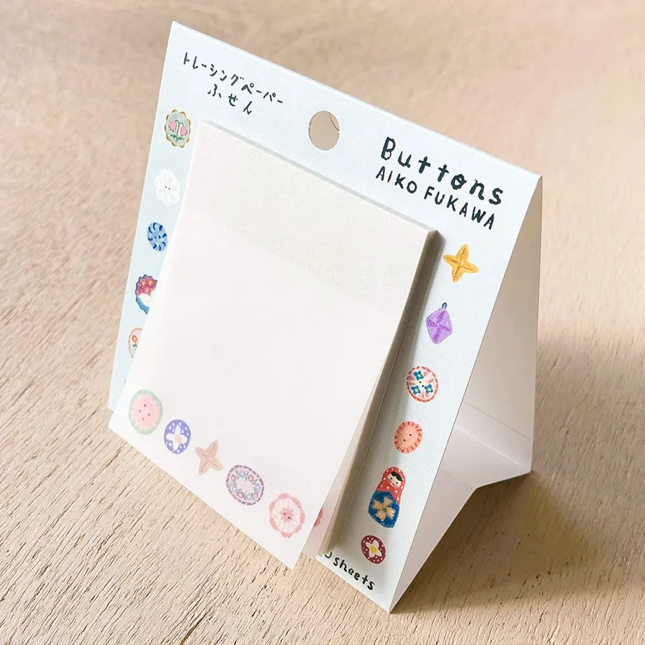 Aiko Fukawa Buttons Tracing Sticky Notes