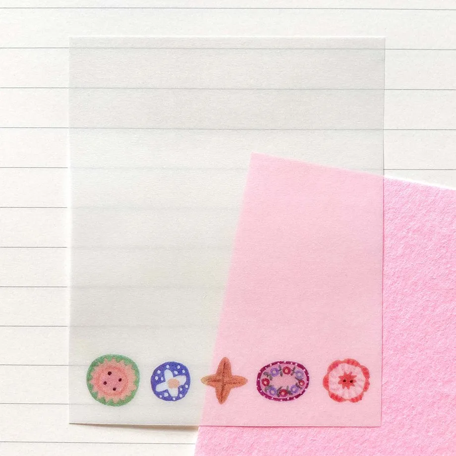 Aiko Fukawa Buttons Tracing Sticky Notes