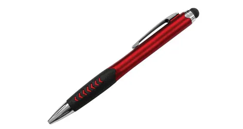 AMS-PN-41 - Metal pen with Stylus   ILLUMINATED LOGO OPTION