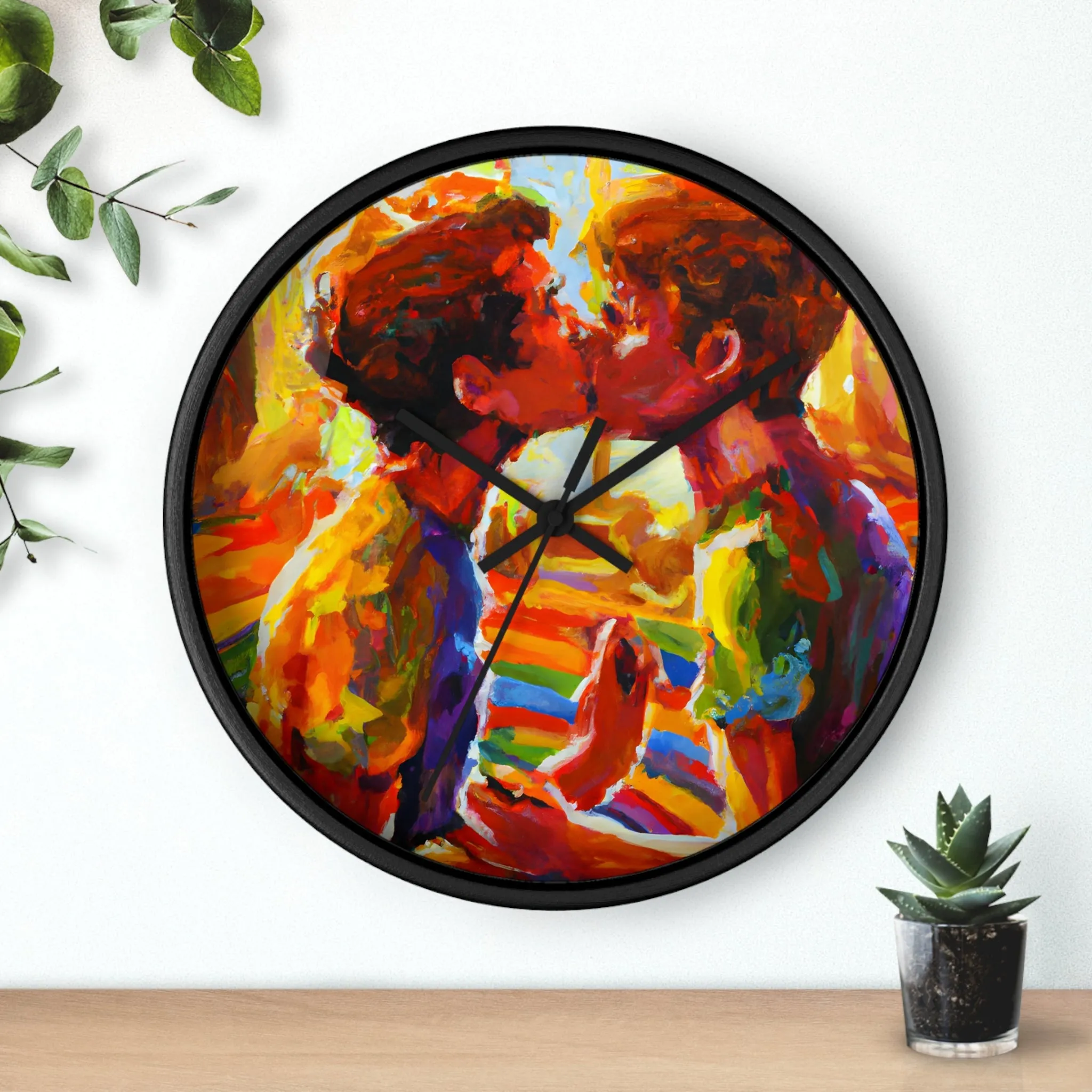 Austin/Austyn - Gay Love Wall Clock