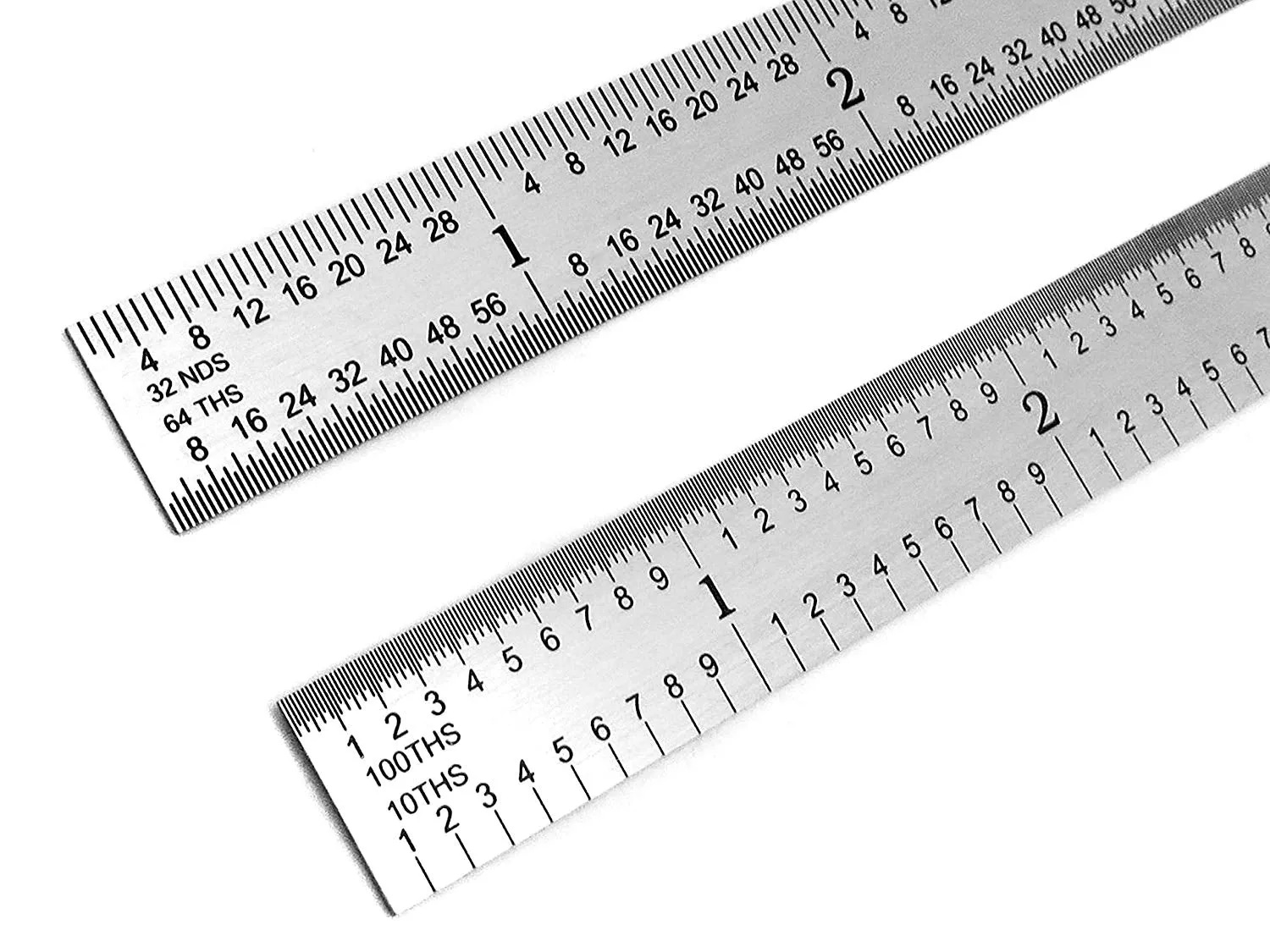 Benchmark Tools™ Flexible 12" 5R Brushed Steel Machinist Rulers