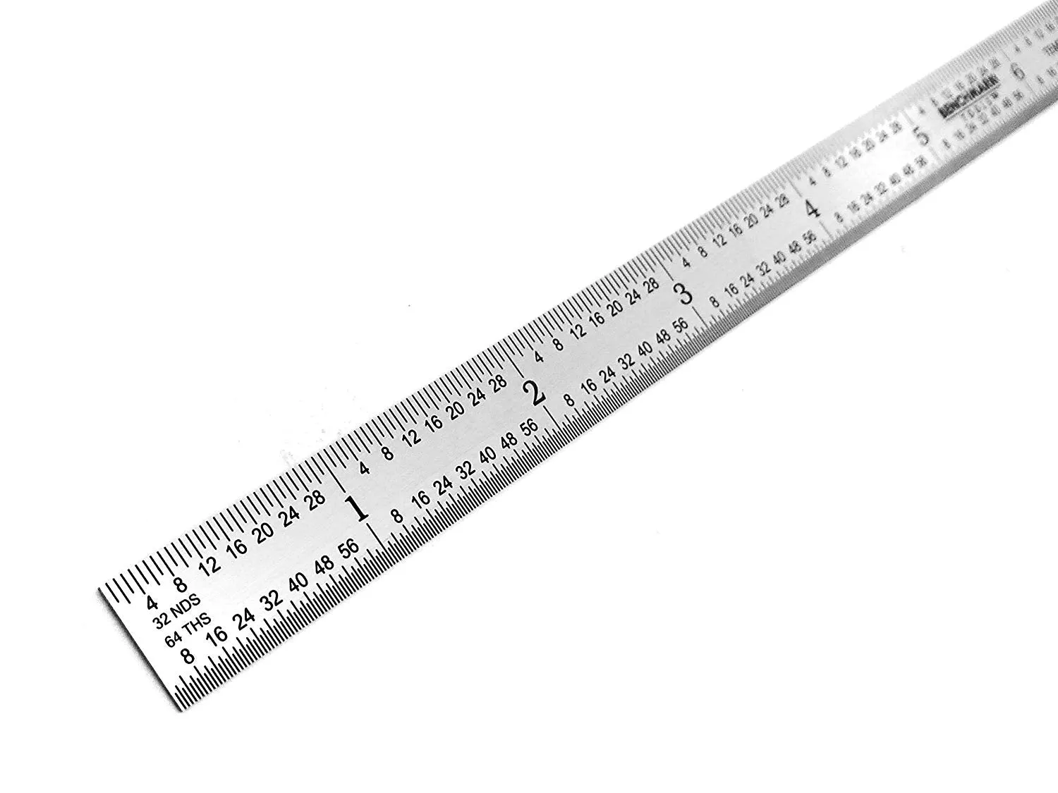 Benchmark Tools™ Flexible 12" 5R Brushed Steel Machinist Rulers