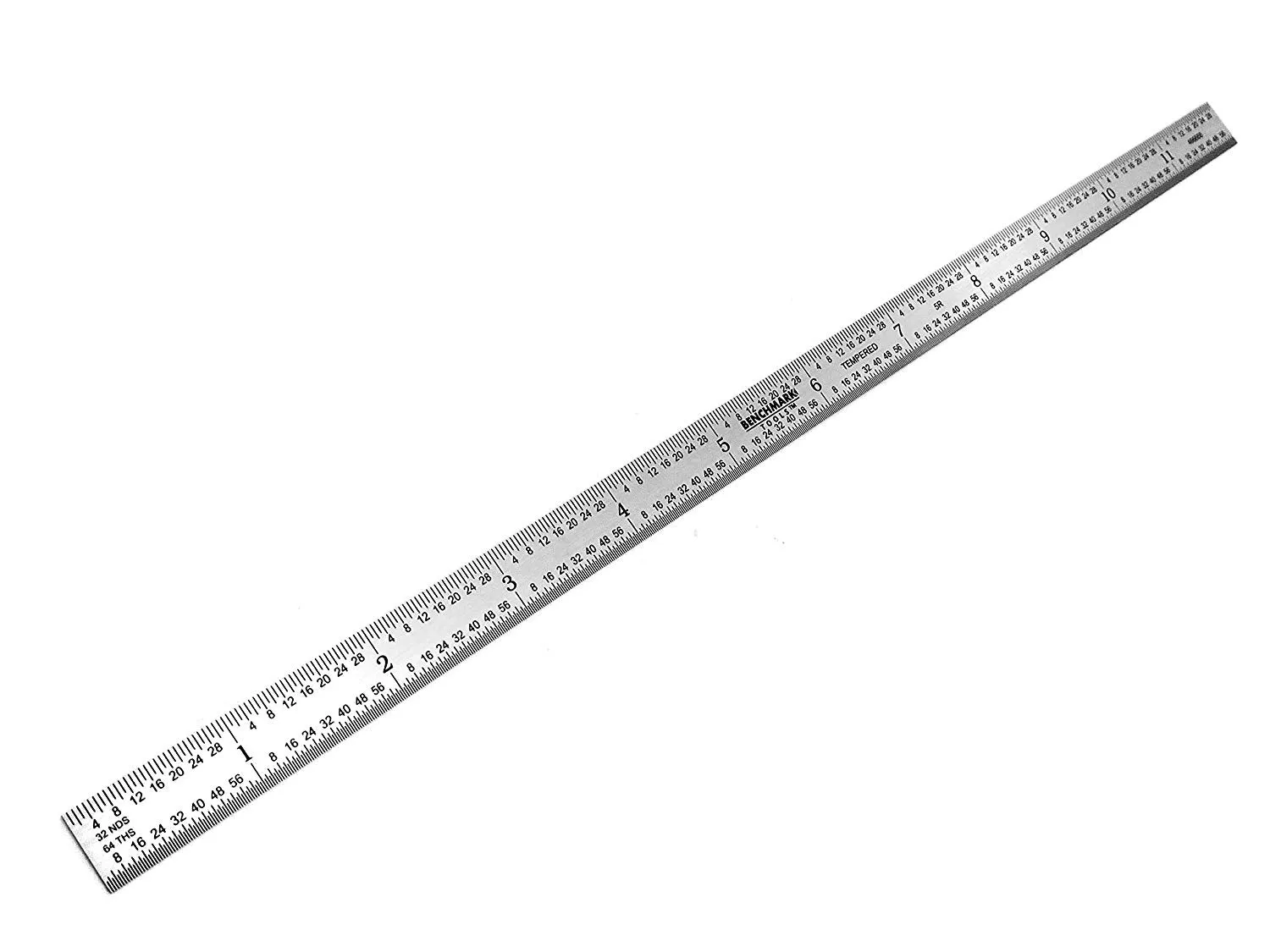 Benchmark Tools™ Flexible 12" 5R Brushed Steel Machinist Rulers