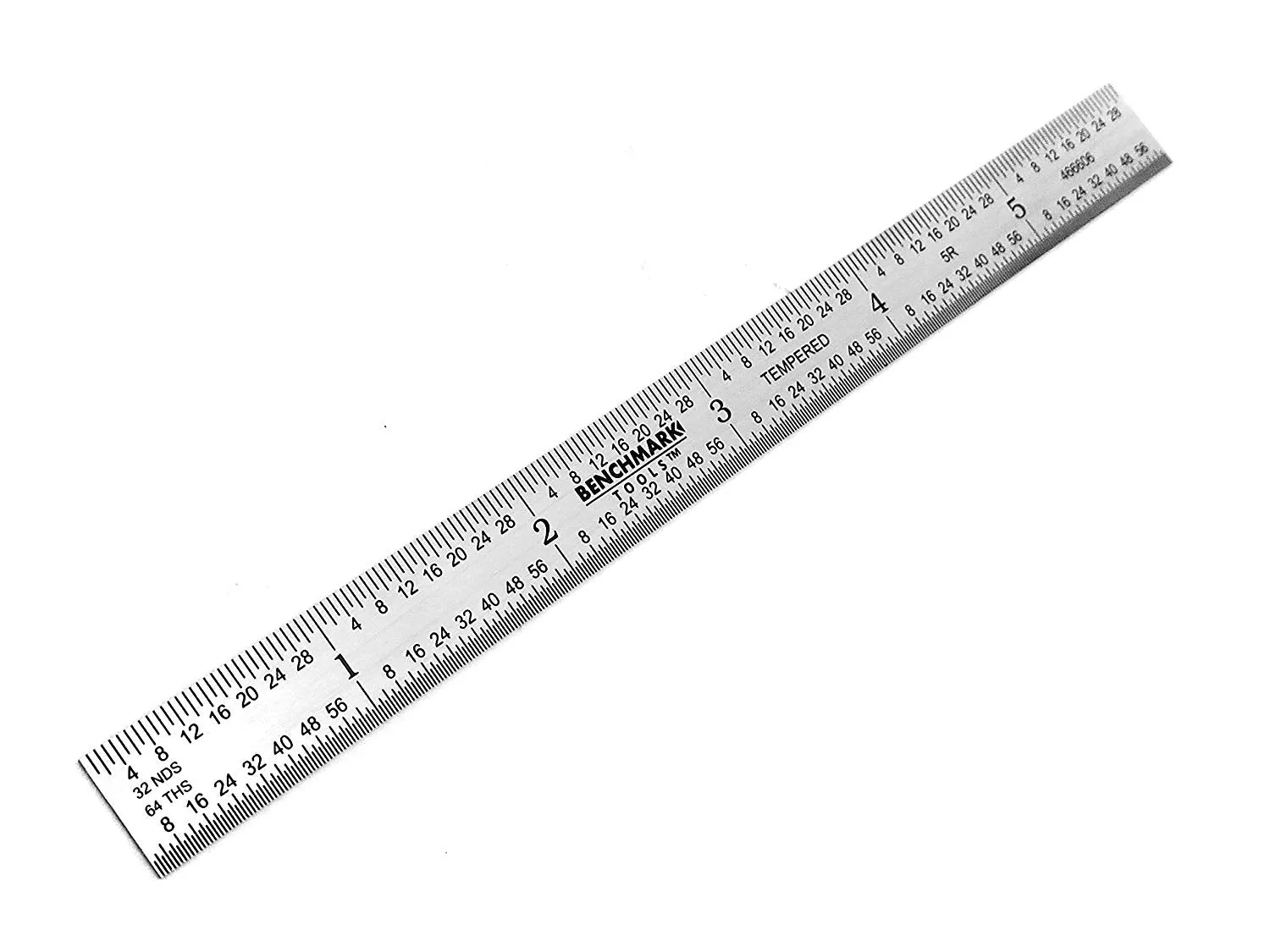 Benchmark Tools™ Flexible 6" 5R Brushed Steel Machinist Rulers