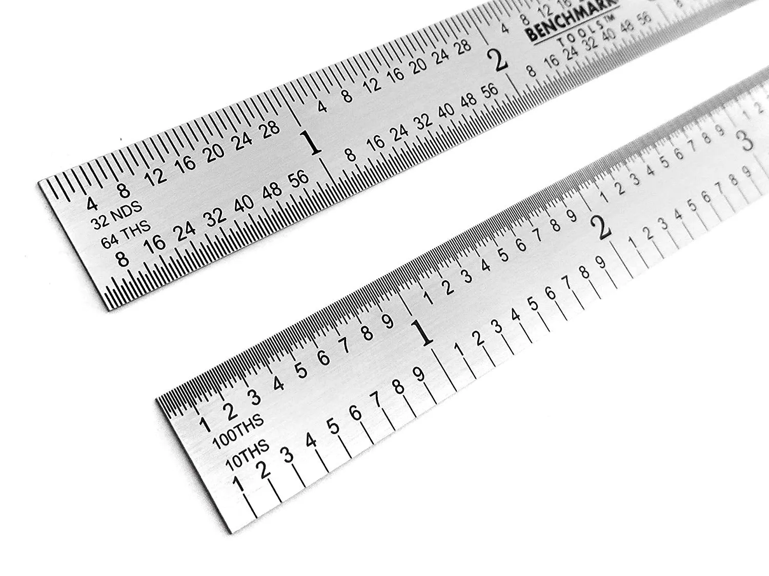 Benchmark Tools™ Flexible 6" 5R Brushed Steel Machinist Rulers