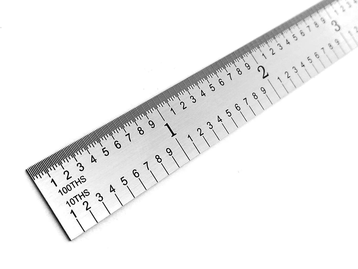 Benchmark Tools™ Flexible 6" 5R Satin Chrome Machinist Rulers