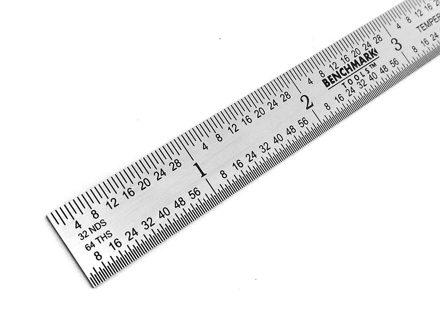 Benchmark Tools™ Flexible 6" 5R Satin Chrome Machinist Rulers