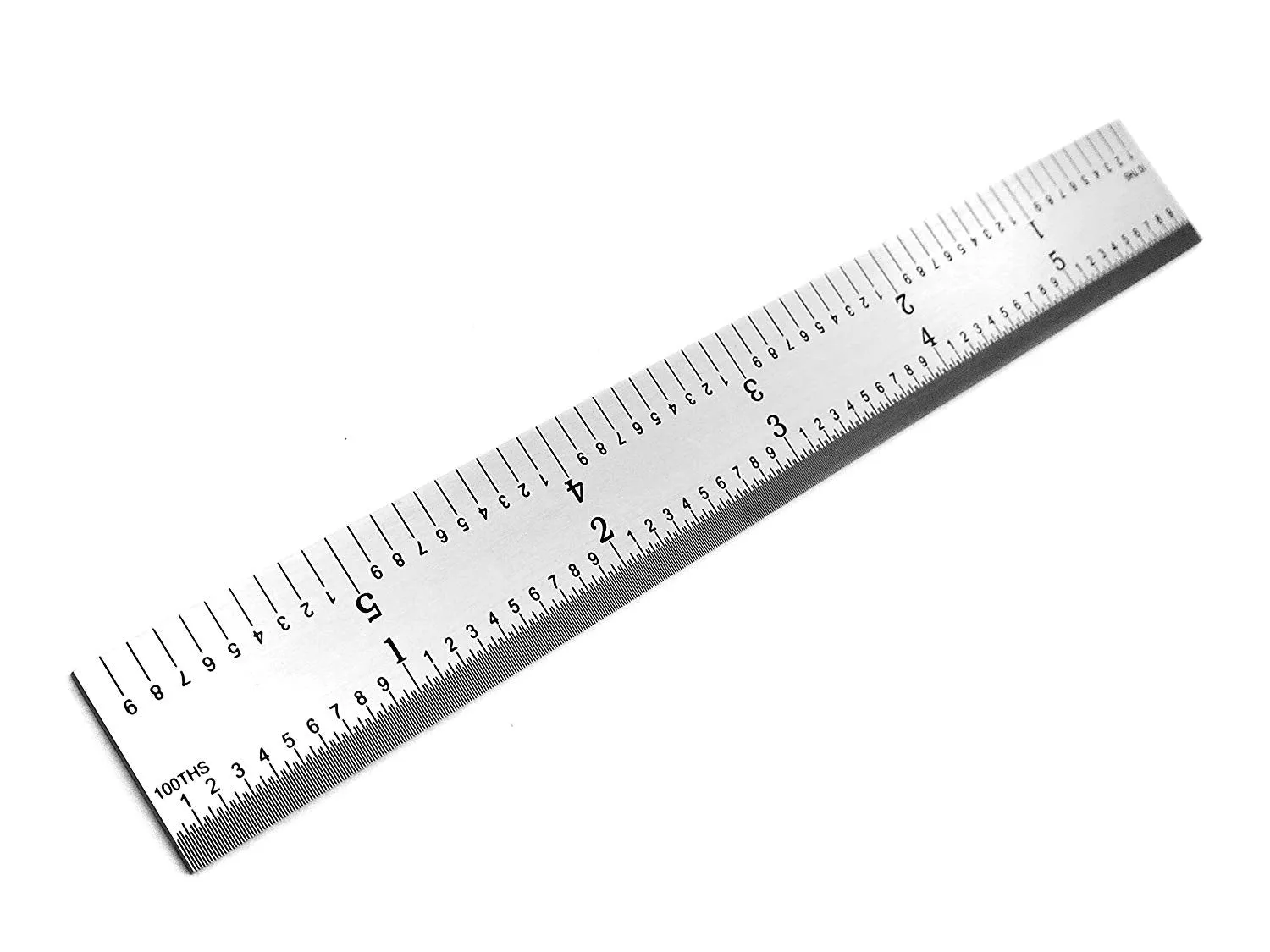 Benchmark Tools™ Rigid 6" 5R Polished Stainless Steel Machinist Rulers