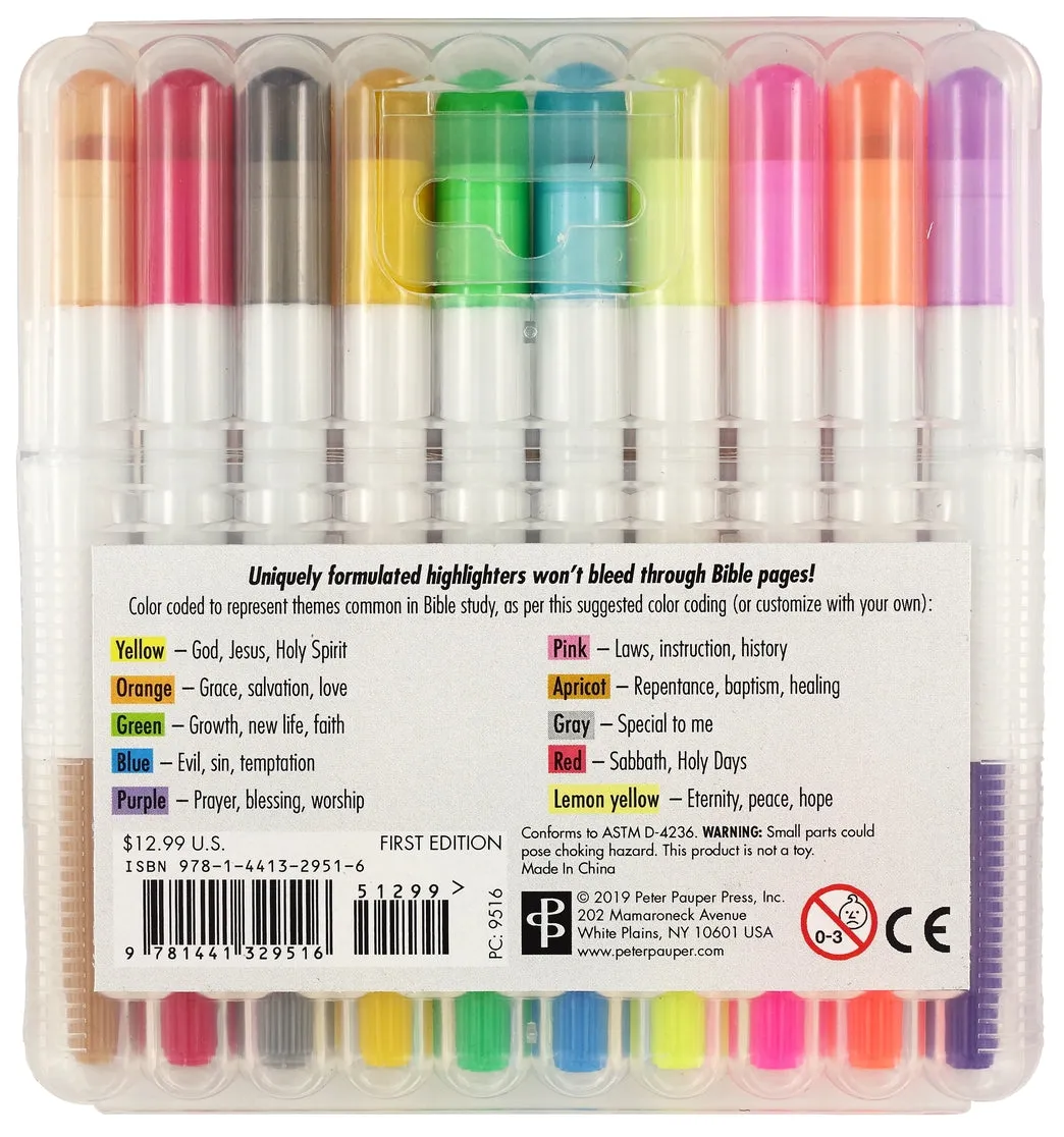 Bible Gel Highlighters (10-piece Set)