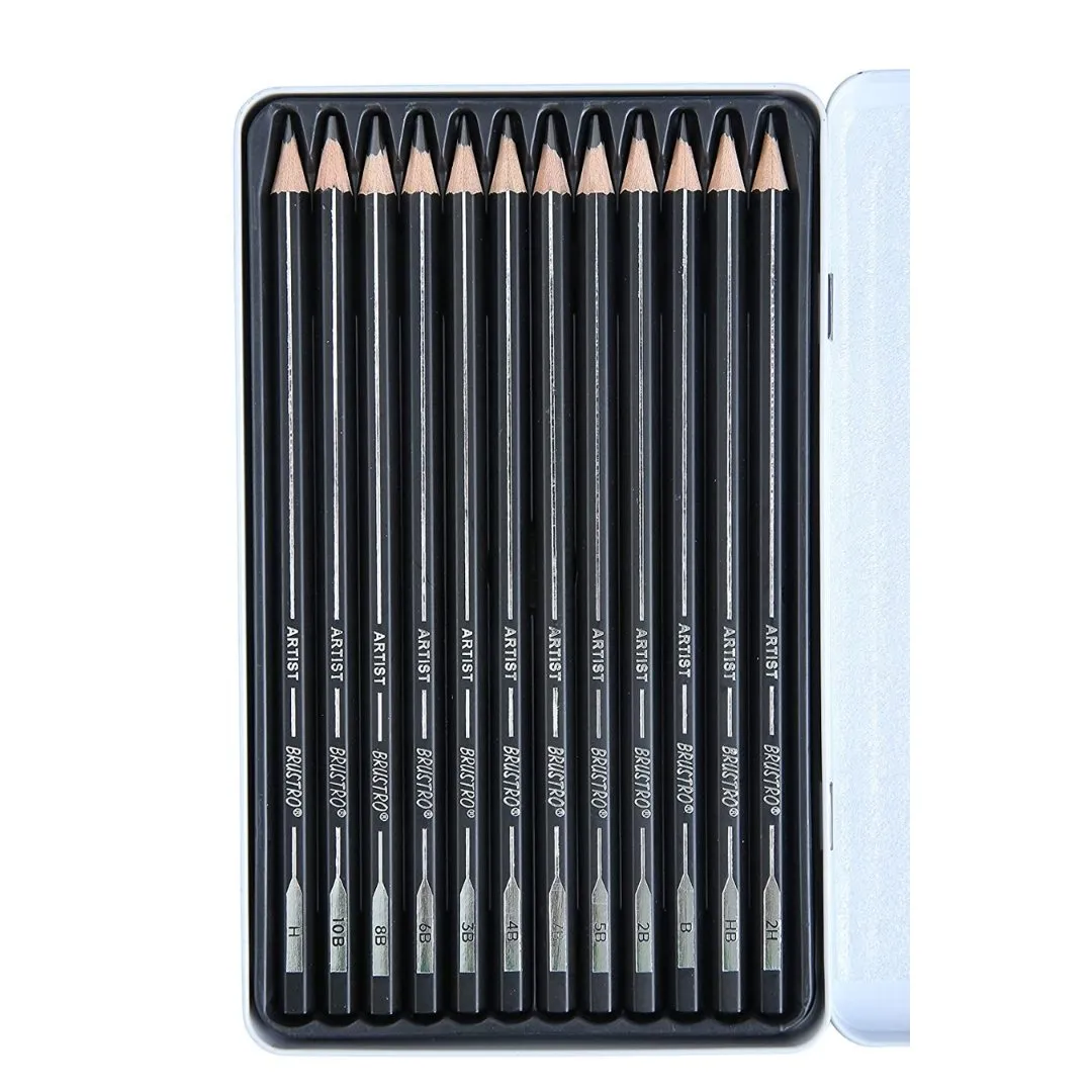 Brustro Artists Fineart Graphite Pencil Set of 12