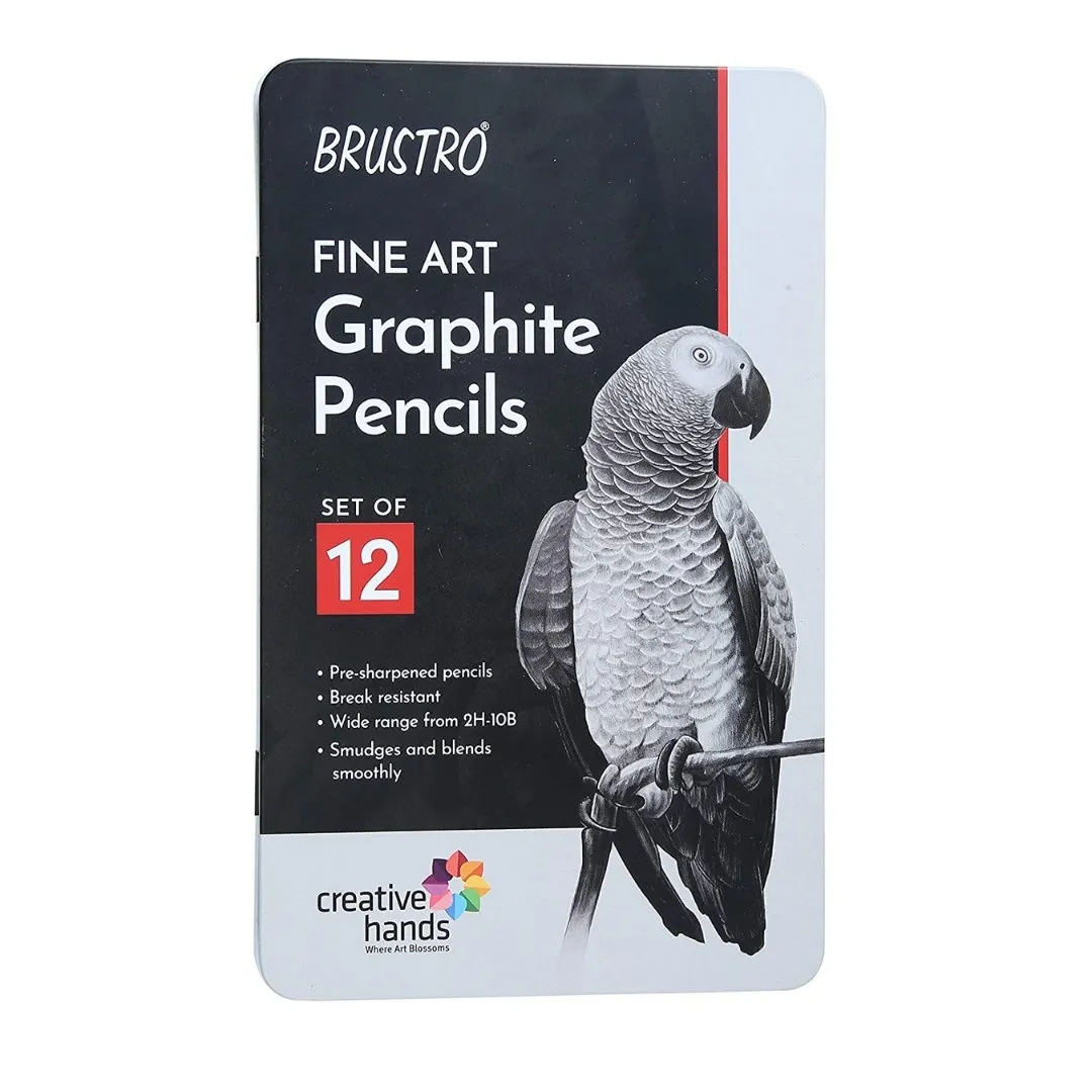 Brustro Artists Fineart Graphite Pencil Set of 12