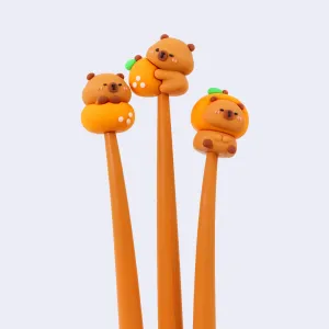 Capybara Citrus Wiggle Gel Pen (Assorted)