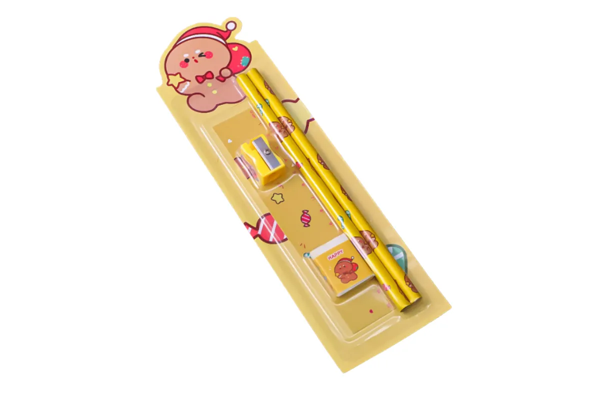 Cartoon Design 5-Piece Stationery Set