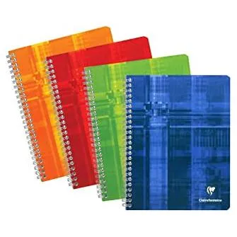 Clairefontaine A5  Coilbound Notebook, Ruled, Assorted