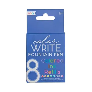 Color Write Fountain Pens Colored Ink Refills