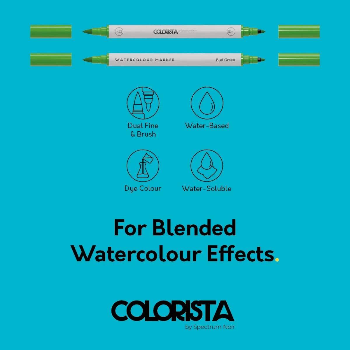 Colorista - Watercolour Marker - Vibrant Essentials 8pc