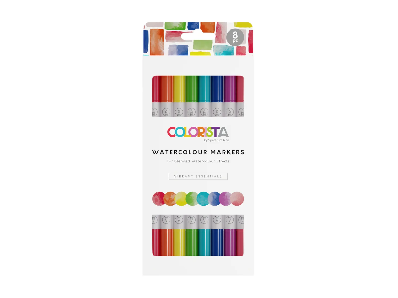 Colorista - Watercolour Marker - Vibrant Essentials 8pc