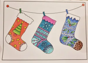 Colour Your Own Cards Christmas Pack - by Lucy Jackson