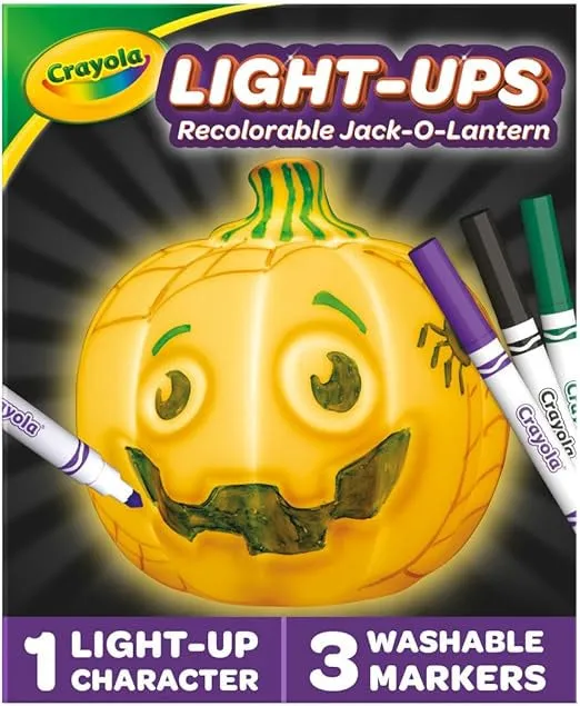 Colouring In Light Up Jack-O-Lantern Pumpkin Craft Kit