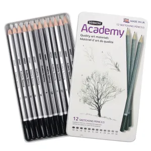 Derwent Academy Sketching Pencil - (Tin of 12)