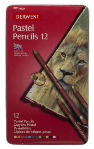 Derwent Pastel Pencils - (Tin of 12)